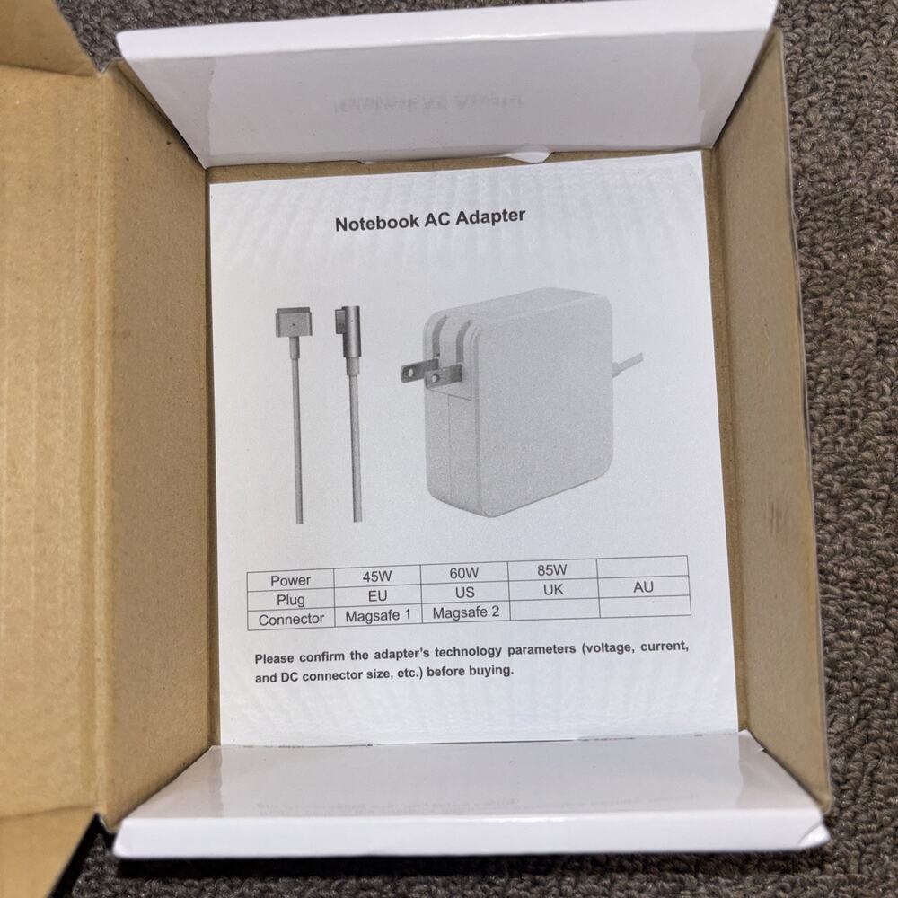 Replacement MacBook Power Adapter New In Box 13 Inch 2012 - Picture 5 of 6